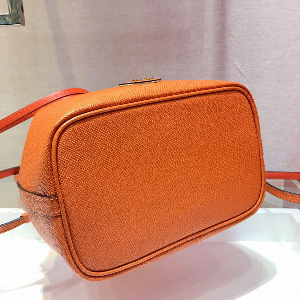 Pra*a saffiano leather bucket bag
