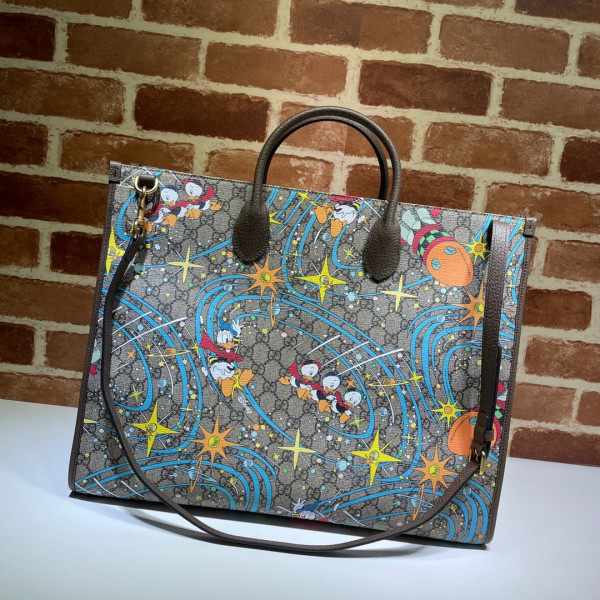disney x G*u*i donald duck tote bag