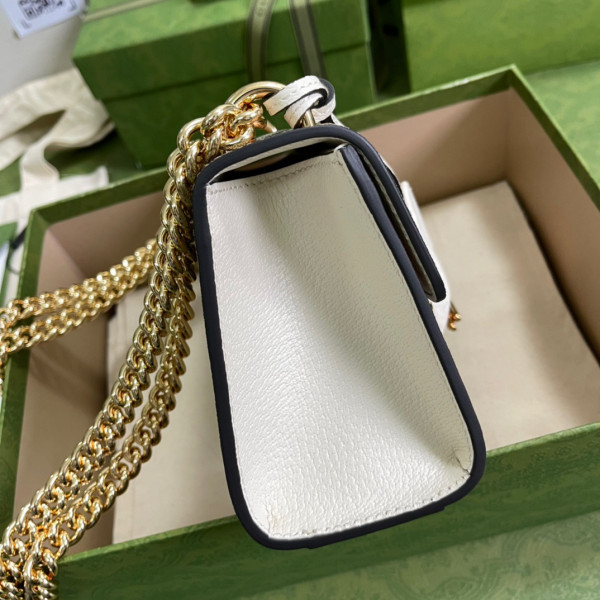 G*u*i padlock small berry shoulder bag
