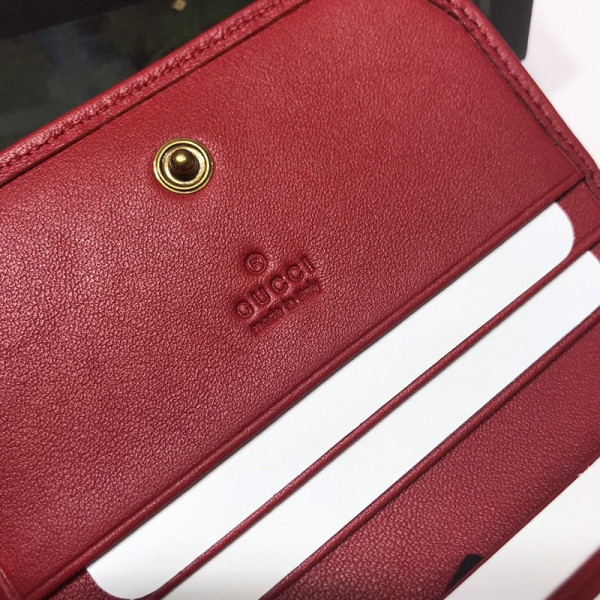 G*u*i gg marmont card case wallet