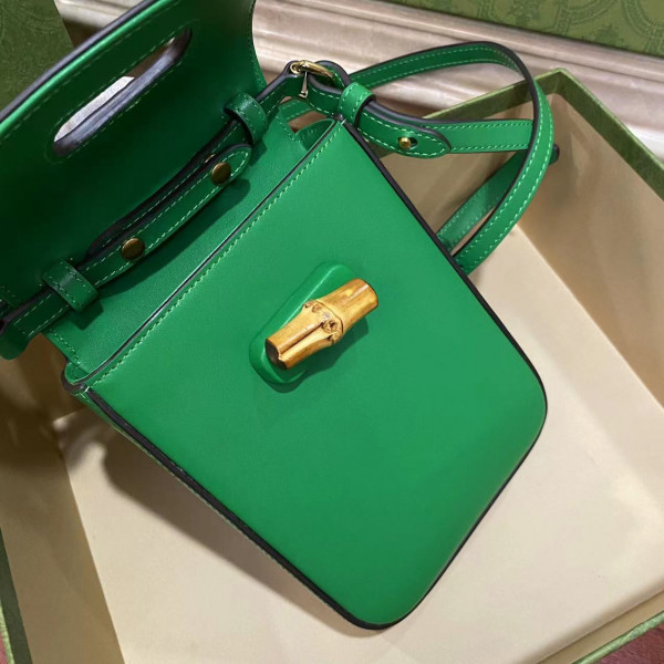 G*u*i bamboo mini handbag
