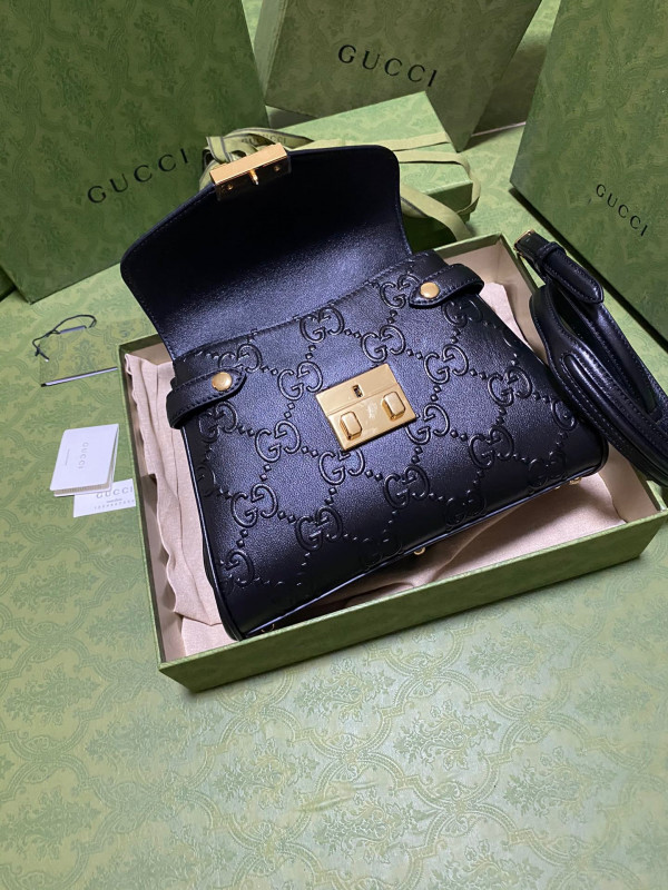 G*u*i small gg top handle bag
