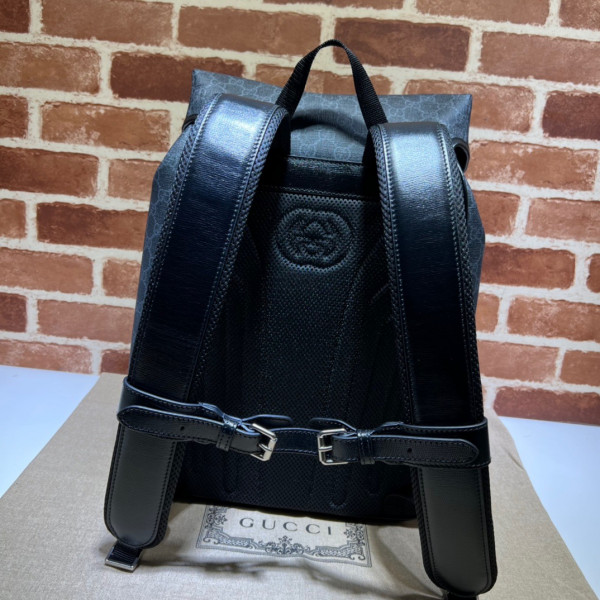 G*u*i medium backpack with interlocking g
