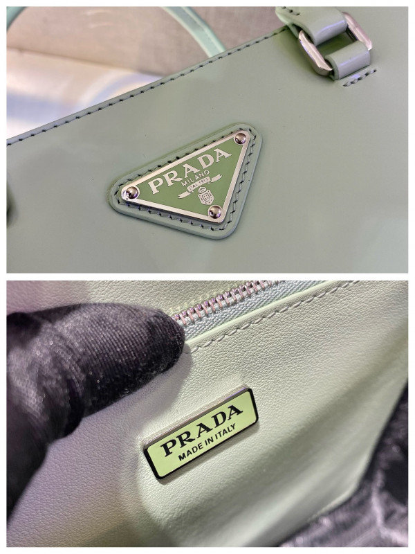 Pra*a large brushed leather tote