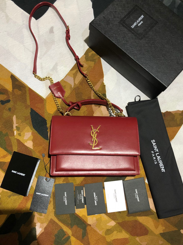 Y*L medium sunset satchel in smooth leather