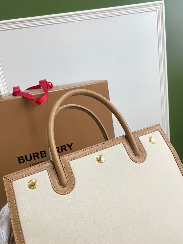 B**rry small vintage check two-handle title bag