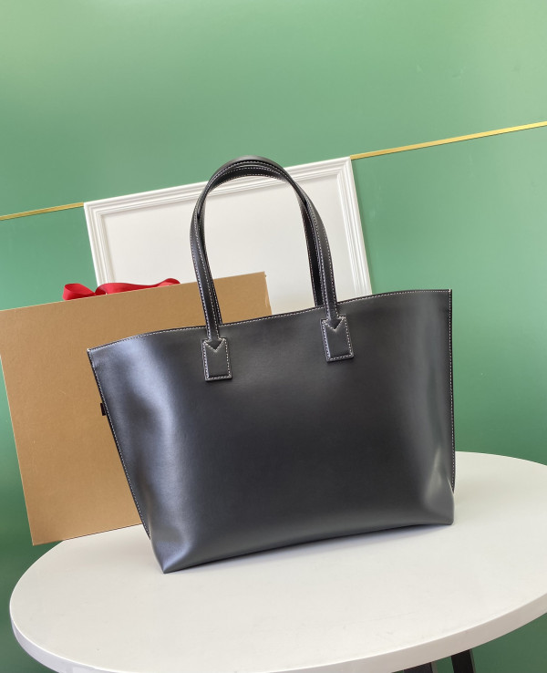B**rry medium monogram motif leather tote