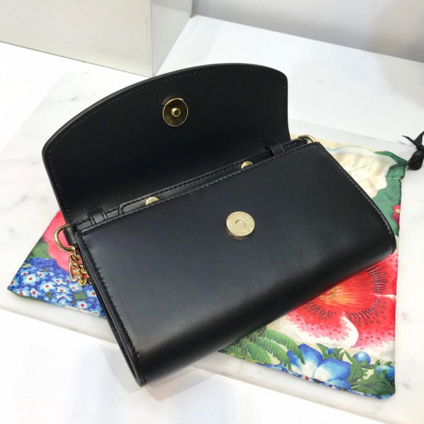 G*u*i zumi smooth leather mini shoulder bag