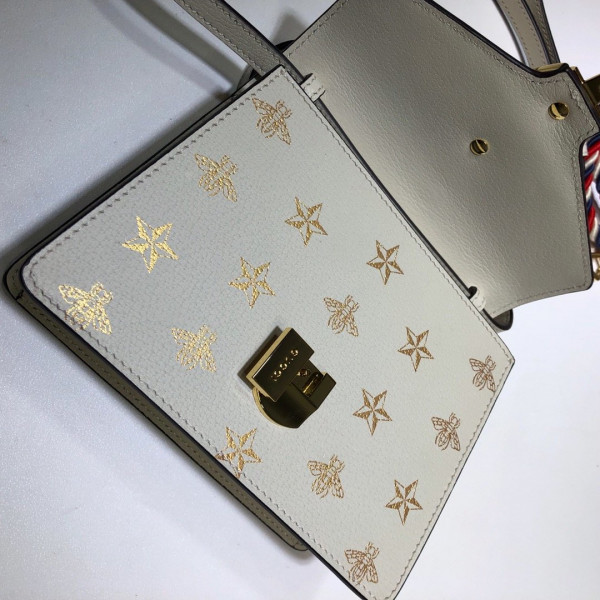 G*u*i sylvie bee star mini leather bag