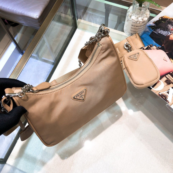 Pra*a nylon hobo bag