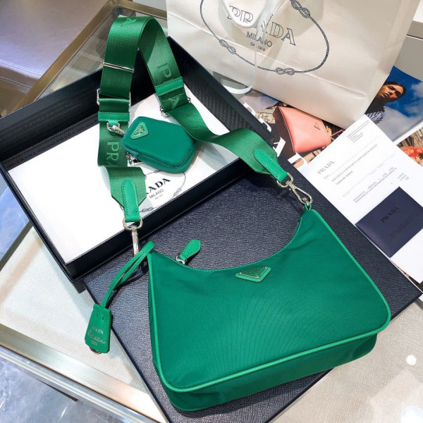Pra*a nylon hobo bag