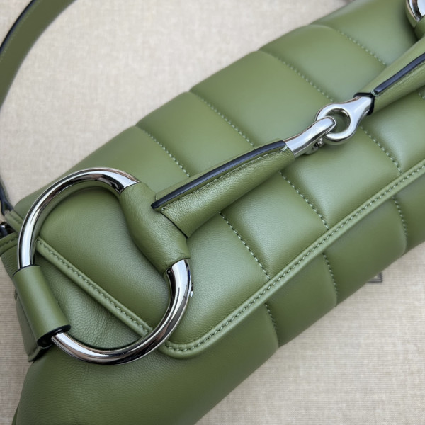 G*u*i horsebit chain big shoulder bag
