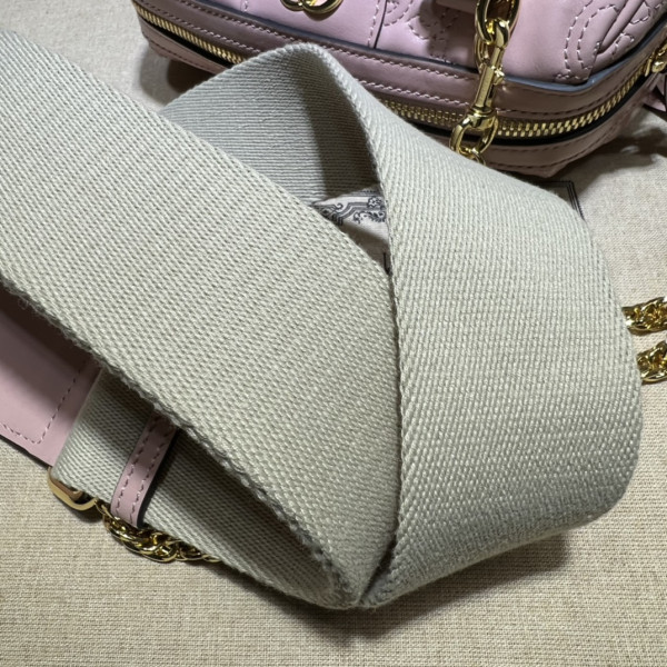 G*u*i gg matelassé leather top handle bag