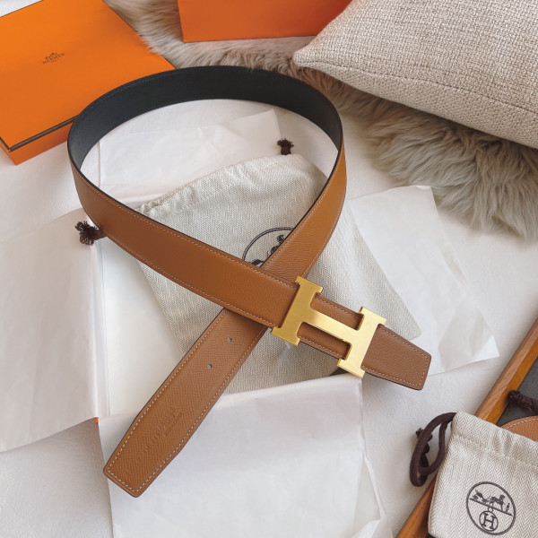 H**mes belt-silver/gold